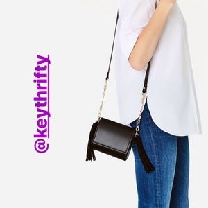 Zara Mini Crossbody Bag with Tassels